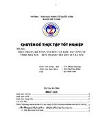 Thực trạng kế toán nguyên vật liệu tại Công ty TNHH nhà nước một thành viên dệt 19