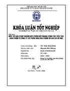 Một số giải pháp nhằm góp phần thúc đẩy công tác tiêu thụ sản phẩm ở công ty cổ phần văn hóa phẩm và bao bì Hà Nội