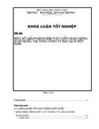 Một số giải pháp nhằm thúc đẩy hoạt động xuất khẩu tại tổng công ty rau quả việt nam