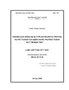 Nghiên cứu nồng độ B- type Natriuretic Peptide huyết tương của bệnh nhân trưởng thành suy tim mạn tính