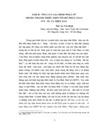 Ảnh hưởng của gia đình phật tử trong thanh thiếu niên tín đồ phật giáo ở nước ta hiện nay