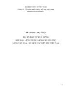 Dự án đầu tư xây dựng khu đầu làng thuộc làng các dân tộc làng văn hoá – du lịch các dân tộc việt nam