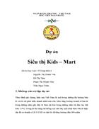 Lập dự án Siêu thị Kids – Mart