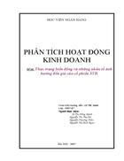 Thực trạng biến động và những nhân tố ảnh hưởng đến giá của cổ phiếu STB