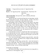 Dự án vay vốn mở cửa hàng Internet