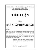 Phan tich su khac biet trong hoat dong san xuat quang cao tren cac phuong tien thong tin dai chung khac nhau