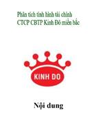 Phân tích tình hình tài chính CTCP CBTP Kinh Đô miền bắc