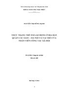 thực trạng lao động trẻ em ở địa bàn phường nghĩa tân quận cầu giấy hà nội