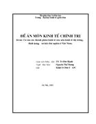 Cơ cấu các thành phần kinh tế của nền kinh tế thị trường định hướng xã hội chủ nghĩa ở Việt Nam