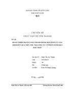 Hòan thiện công tác hạch toán thành phẩm bán hàng và xác định kết quả tiêu thụ tại Công ty CP Bánh Kẹo Hải Châu 1