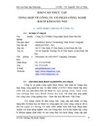 Báo cáo thực tập tổng hợp về công ty cổ phần công nghệ bách khoa hà nội
