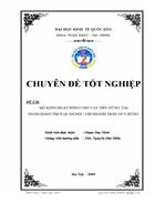 Mở rộng hoạt động cho vay tiêu dùng tại Ngân hàng Thương mại Cổ phần Quân đội Chi nhánh Trần Duy Hưng