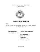 Dự án xây dựng và cải tạo khu du lịch sinh thái hồ than thở đà lạt