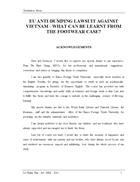 Eu anti dumping lawsuit against vietnam what can be learnt from the footwear case 1