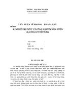 kinh tế tri thức và công nghiệp hoá hiện đại hoá ở việt nam