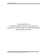 Tìm hiểu biện pháp nâng cao hiệu quả khai thác hệ thống đèn tín hiệu điều khiển giao thông ở hà nội