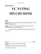 Các quan điểm của Hồ Chí Minh