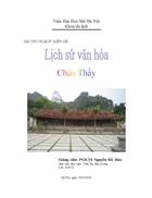 Bài thu hoạch Lịch sử văn hóa chùa Thầy