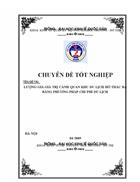 Lượng giá giá trị cảnh quan khu du lịch hồ Thác Bà bằng phương pháp chi phí du lịch 1