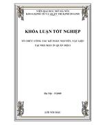 Tổ chức công tác kế toán nguyên vật liệu tại Nhà máy in Quân đội I