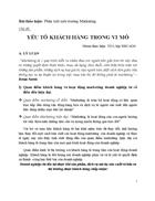 Yếu tố khách hàng trong vi mô