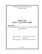 Báo cáo thực tập tại Công ty Cổ Phần Đầu tư Xây dựng và Thương mại Quốc tế