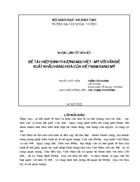 Hiệp định thương mại Việt Mỹ với vấn đề xuất khẩu hàng hoá của Việt Nam sang Mỹ