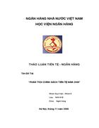 Phân tích chính sách tiền tệ năm 2009