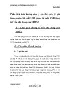 Phân tích ảnh hưởng của tỷ giá thế giới tỷ giá trong nước lãi suất USD giảm lãi suất VND tăng tới vốn khả dụng của NHTM