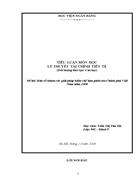 Bàn về nhóm các giải pháp kiềm chế lạm phát của Chính phủ Việt Nam năm 2008