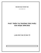 Phát triển thị trường trái phiếu giai đoạn 2008 2020