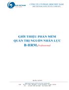 Quản trị nguồn nhân lực B HRM Pro B B Vietnam
