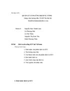 Dịch vụ ăn uống KFC tại Việt nam Thứ tự trình bày