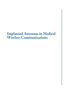 Implanted Antennas in Medical Wireless Communications