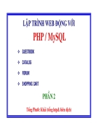 Lập trình web động với PHP và My SQL phần 2