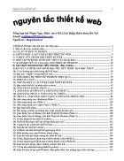 Nguyên tắc thiết kế web