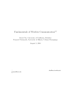 Fundamentals Of Wireless Communication