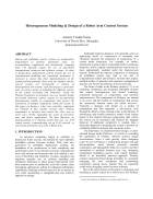 Heterogeneous Modeling Design of a Robot Arm Control System