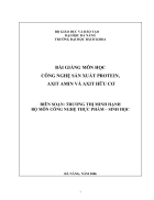 Công nghệ sản xuất Protein