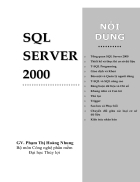 Hệ quản trị CSDL SQL Server 2000