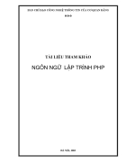 Lập trình PHP và MySQL