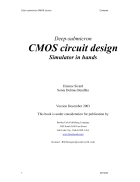 Deep Submicron CMOS Circuit Design Simulator In Hands