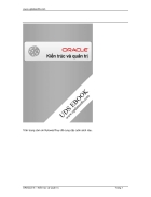 Oracle Kiến Trúc Và Quản Trị 1