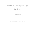 Handbook of Philosophical Logic vol 9