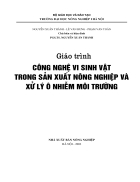 Cong nghe vi sinh vat trong SX nong nghiep va xu ly o nhiem moi truong