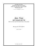 Giáo Trình Quy Hoạch Đô Thị phần II