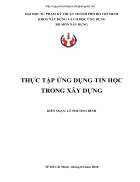 Thực tập ứng dụng tin học trong xây dựng