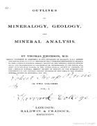 Outline of Mineralogy Geology and Mineralogical Analysis