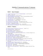 Mobile Communications Contents