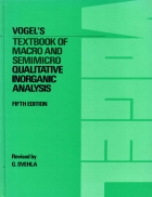 Vogel s Textbook Of Macro And SemiMicro Qualitative Inorganic Analysis 5th ed